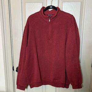 PRO TOUR Men's Red Quarter-Zip Sweater Sz XL Great Condition!